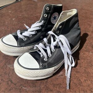 Converse All-Star Chuck Taylor’s Black and White Size 3 - worn/slightly used